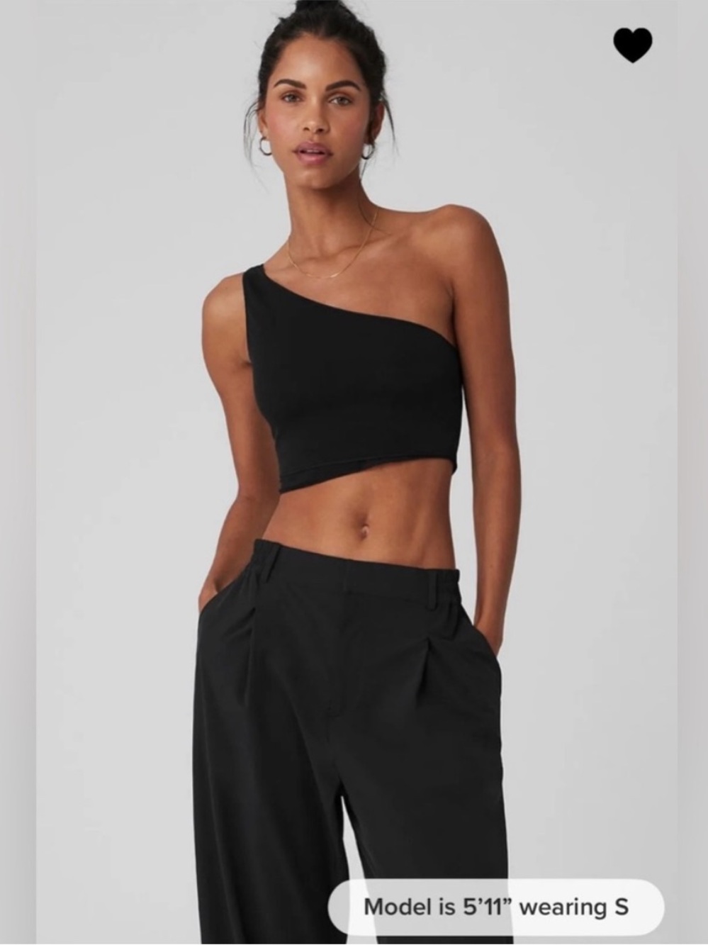 Alo Yoga Mesh Sheer Illusion Tank - Black - XS